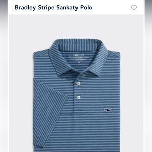 Mens M Bradley stripe performance polo